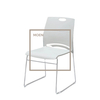 Commercial Modern Plastic Backrest Metal Frame Armless Studying Office Chairs