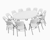 Wholesale Plastic Round Folding Table Outdoor Banquet Catering Rental Tables