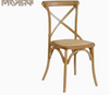 Outdoor Party Events Cross Back Rattan Restaurant Wedding Dining Chairs