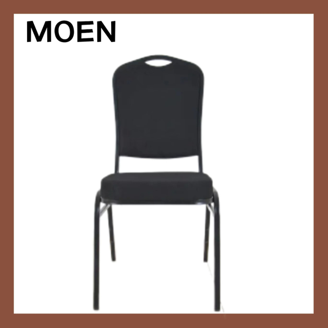 Direct Selling Stackable Black Theater Banquet Chairs with Backrest