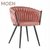 Woven Leather Chairs Velvet Dining Chair Gold Legs