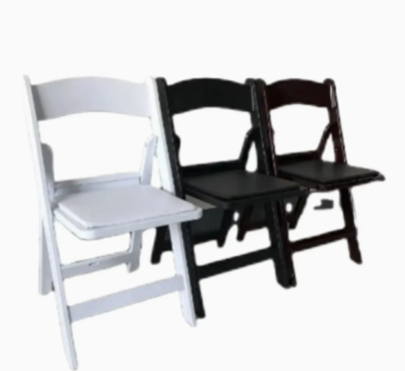 Factory Wholesale Outdoor Garden Multicolor Upholstered Wimbledon Folding Resin Party Chair