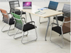  Factory Wholesale Home Furniture Mesh Office Chair Without Wheels Conference Chairs