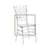 Hotel Party Plastic Resin Crystal Transparent Acrylic Dining Chair Wedding Chair