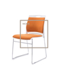 Commercial Modern Plastic Backrest Metal Frame Armless Studying Office Chairs