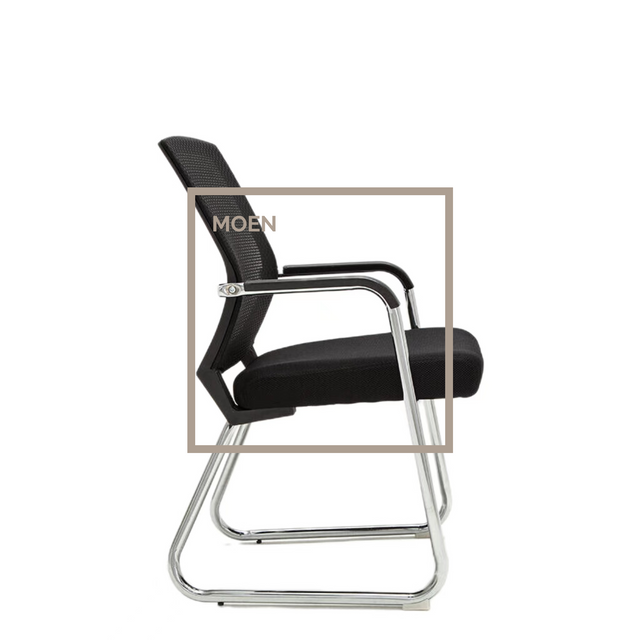 Modern Executive Leather Swivel Chair with Silent Roller Casters