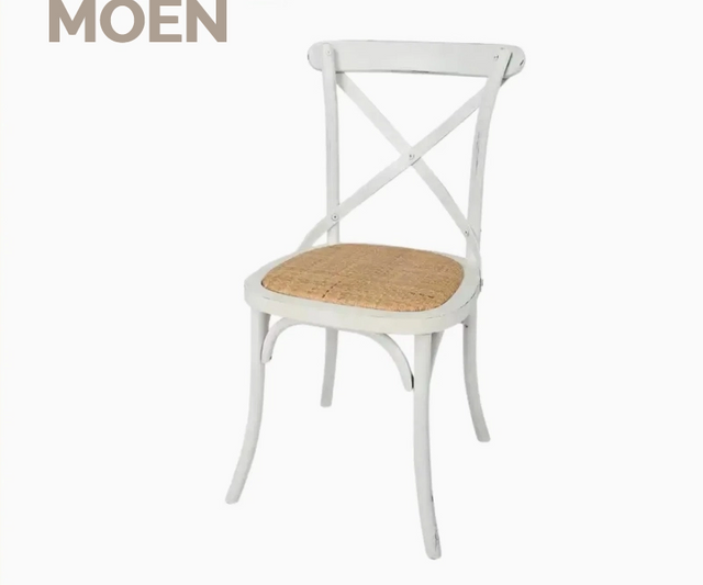 Outdoor Party Events Cross Back Rattan Restaurant Wedding Dining Chairs