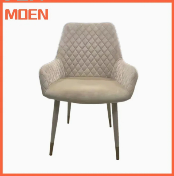 Rustic Farmhouse Solid Wood Dining Chair with Upholstered Backrest