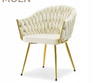 Woven Leather Chairs Velvet Dining Chair Gold Legs