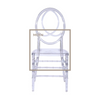 Hotel Party Plastic Resin Crystal Transparent Acrylic Dining Chair Wedding Chair