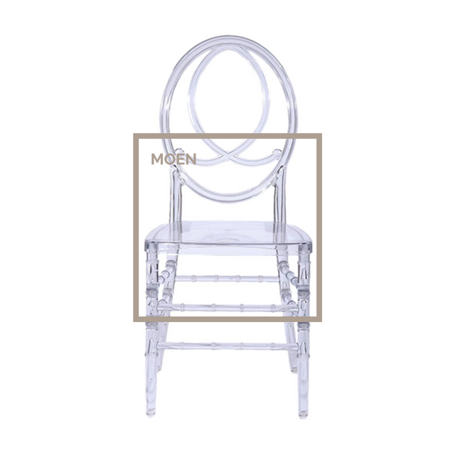 Hotel Party Plastic Resin Crystal Transparent Acrylic Dining Chair Wedding Chair