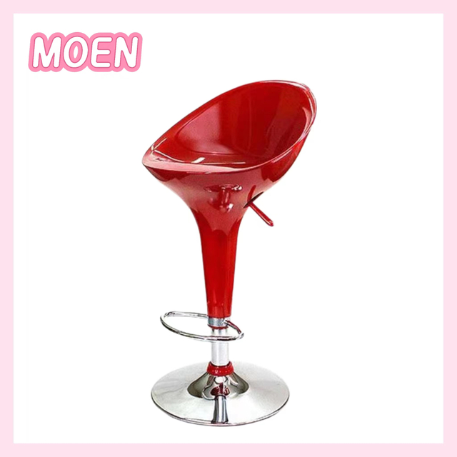 Stylish Bar Chair in Various Colors, with Comfortable ABS Seat That Can Be Raised and Lowered and Rotated