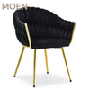 Woven Leather Chairs Velvet Dining Chair Gold Legs