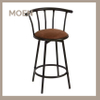 Hot Selling Modern Metal Counter Velvet Bar Stool Dining Chair