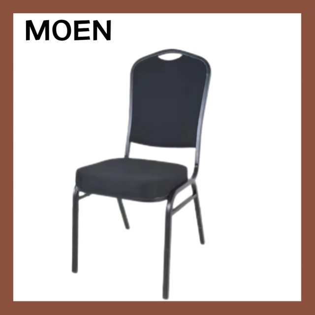 Direct Selling Stackable Black Theater Banquet Chairs with Backrest