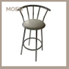 Hot Selling Modern Metal Counter Velvet Bar Stool Dining Chair