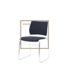 Commercial Modern Plastic Backrest Metal Frame Armless Studying Office Chairs