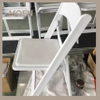 Plastic Resin White Folding Chairs for Events Wedding Party Chair Wimbledon Banquet Foldable Outdoor Furniture Garden Chair