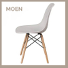 Chaise Modern Living Room Cafe Chair Solid Wood Legs Plastic Chairs