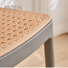 Plastic Rattan Restaurant Furniture Stackable Cafe Dining Chair Living Room Chairs