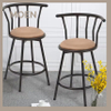 Hot Selling Modern Metal Counter Velvet Bar Stool Dining Chair