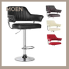 Luxury Modern Black Restaurant Leather Bar Stool Sets High and Tall Bar Chairs for Sale Barber Chair