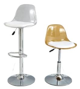 Customizable modern simple bar chair lift with backrest high bar stool