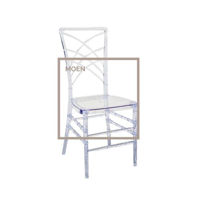 Hotel Party Plastic Resin Crystal Transparent Acrylic Dining Chair Wedding Chair