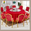 Wholesale Wedding Chairs Red Fabric Metal Legs Party Hotel Iron Dining Room Party Banquet Chair